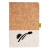 Cork And Heathered Fabric Hardcover Journal 5.5" X 8.25" Thumbnail