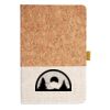 Cork And Heathered Fabric Hardcover Journal 5.5" X 8.25" Thumbnail