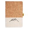 Cork And Heathered Fabric Hardcover Journal 5.5" X 8.25" Thumbnail