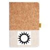 Cork And Heathered Fabric Hardcover Journal 5.5" X 8.25" Thumbnail