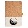 Cork And Heathered Fabric Hardcover Journal 5.5" X 8.25" Thumbnail