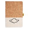Cork And Heathered Fabric Hardcover Journal 5.5" X 8.25" Thumbnail