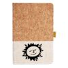 Cork And Heathered Fabric Hardcover Journal 5.5" X 8.25" Thumbnail