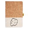 Cork And Heathered Fabric Hardcover Journal 5.5" X 8.25" Thumbnail