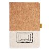 Cork And Heathered Fabric Hardcover Journal 5.5" X 8.25" Thumbnail