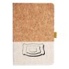 Cork And Heathered Fabric Hardcover Journal 5.5" X 8.25" Thumbnail