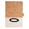 Cork And Heathered Fabric Hardcover Journal 5.5" X 8.25" Thumbnail