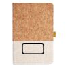 Cork And Heathered Fabric Hardcover Journal 5.5" X 8.25" Thumbnail