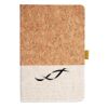 Cork And Heathered Fabric Hardcover Journal 5.5" X 8.25" Thumbnail