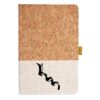 Cork And Heathered Fabric Hardcover Journal 5.5" X 8.25" Thumbnail