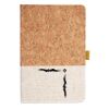 Cork And Heathered Fabric Hardcover Journal 5.5" X 8.25" Thumbnail
