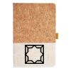 Cork And Heathered Fabric Hardcover Journal 5.5" X 8.25" Thumbnail