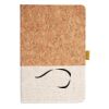 Cork And Heathered Fabric Hardcover Journal 5.5" X 8.25" Thumbnail
