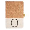 Cork And Heathered Fabric Hardcover Journal 5.5" X 8.25" Thumbnail