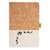 Cork And Heathered Fabric Hardcover Journal 5.5" X 8.25" Thumbnail