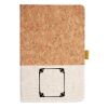 Cork And Heathered Fabric Hardcover Journal 5.5" X 8.25" Thumbnail