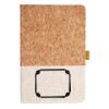 Cork And Heathered Fabric Hardcover Journal 5.5" X 8.25" Thumbnail