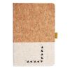 Cork And Heathered Fabric Hardcover Journal 5.5" X 8.25" Thumbnail