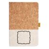 Cork And Heathered Fabric Hardcover Journal 5.5" X 8.25" Thumbnail