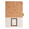 Cork And Heathered Fabric Hardcover Journal 5.5" X 8.25" Thumbnail