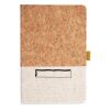 Cork And Heathered Fabric Hardcover Journal 5.5" X 8.25" Thumbnail
