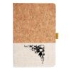 Cork And Heathered Fabric Hardcover Journal 5.5" X 8.25" Thumbnail