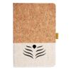 Cork And Heathered Fabric Hardcover Journal 5.5" X 8.25" Thumbnail
