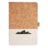 Cork And Heathered Fabric Hardcover Journal 5.5" X 8.25" Thumbnail