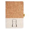 Cork And Heathered Fabric Hardcover Journal 5.5" X 8.25" Thumbnail