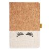 Cork And Heathered Fabric Hardcover Journal 5.5" X 8.25" Thumbnail