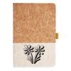 Cork And Heathered Fabric Hardcover Journal 5.5" X 8.25" Thumbnail