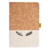Cork And Heathered Fabric Hardcover Journal 5.5" X 8.25" Thumbnail