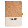 Cork And Heathered Fabric Hardcover Journal 5.5" X 8.25" Thumbnail