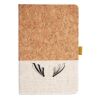 Cork And Heathered Fabric Hardcover Journal 5.5" X 8.25" Thumbnail