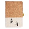 Cork And Heathered Fabric Hardcover Journal 5.5" X 8.25" Thumbnail