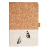 Cork And Heathered Fabric Hardcover Journal 5.5" X 8.25" Thumbnail