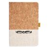 Cork And Heathered Fabric Hardcover Journal 5.5" X 8.25" Thumbnail