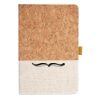 Cork And Heathered Fabric Hardcover Journal 5.5" X 8.25" Thumbnail