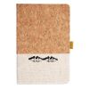 Cork And Heathered Fabric Hardcover Journal 5.5" X 8.25" Thumbnail