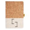Cork And Heathered Fabric Hardcover Journal 5.5" X 8.25" Thumbnail