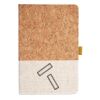 Cork And Heathered Fabric Hardcover Journal 5.5" X 8.25" Thumbnail