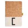 Cork And Heathered Fabric Hardcover Journal 5.5" X 8.25" Thumbnail