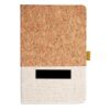 Cork And Heathered Fabric Hardcover Journal 5.5" X 8.25" Thumbnail