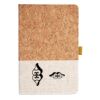 Cork And Heathered Fabric Hardcover Journal 5.5" X 8.25" Thumbnail