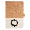 Cork And Heathered Fabric Hardcover Journal 5.5" X 8.25" Thumbnail
