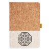 Cork And Heathered Fabric Hardcover Journal 5.5" X 8.25" Thumbnail