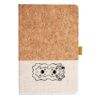 Cork And Heathered Fabric Hardcover Journal 5.5" X 8.25" Thumbnail