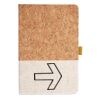 Cork And Heathered Fabric Hardcover Journal 5.5" X 8.25" Thumbnail