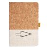 Cork And Heathered Fabric Hardcover Journal 5.5" X 8.25" Thumbnail
