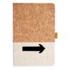 Cork And Heathered Fabric Hardcover Journal 5.5" X 8.25" Thumbnail